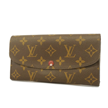 LOUIS VUITTON[3za1031] Auth  Bifold Long Wallet Monogram Portefeuille Emily M60136 Rouge