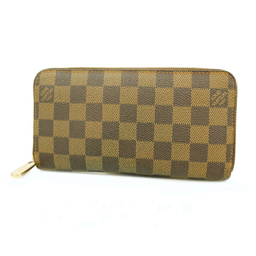 LOUIS VUITTONAuth  Damier Zippy Wallet N60015 Unisex Long Wallet [bi-fold]