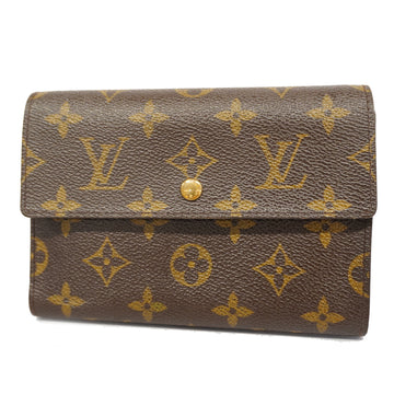 LOUIS VUITTONAuth  Monogram Porto Tresor Etui Chekie M61200 Women's Wallet