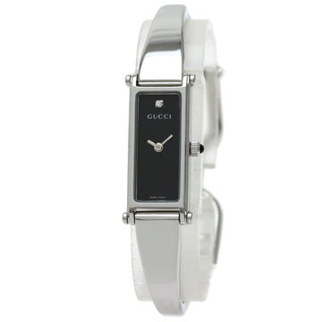 GUCCI 1500L 1P diamond watch stainless steel SS ladies