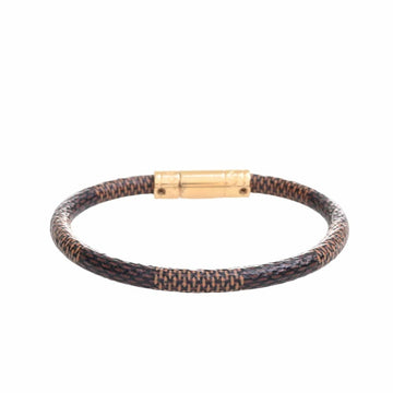 LOUIS VUITTON Damier Keep It Bracelet M6139 Brown Women's