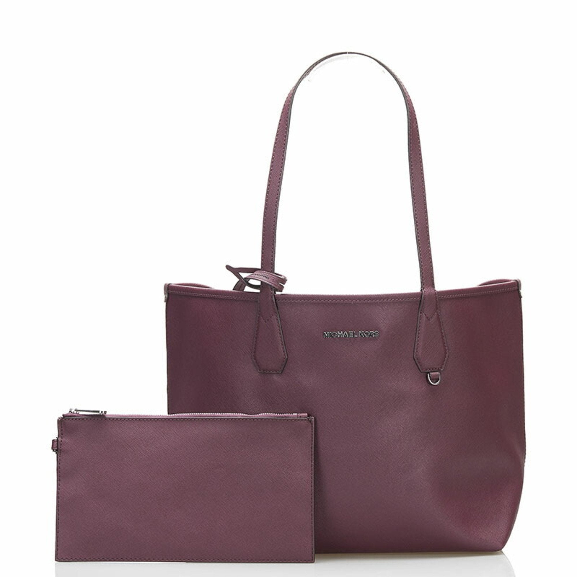 Michael kors purple online tote bag