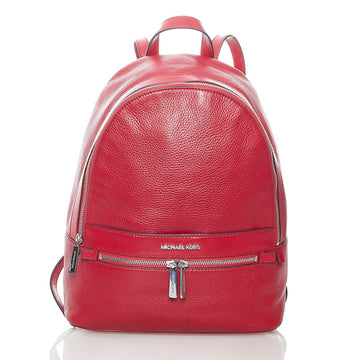 MICHAEL KORS Rucksack Backpack Red Leather Ladies