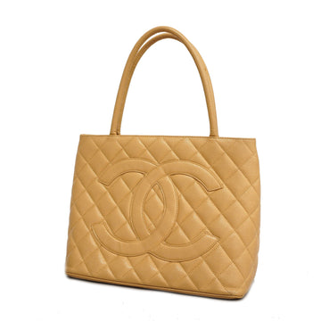 Chanel Reprint Tote Women's Caviar Leather Handbag,Tote Bag Beige