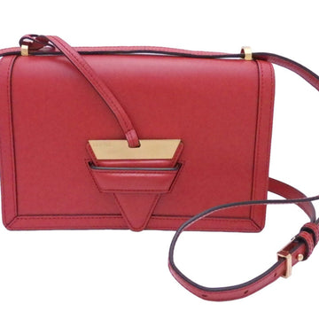 Loewe Shoulder Bag Barcelona Red Leather Crossbody Ladies