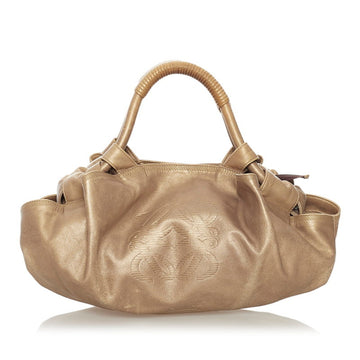 Loewe Anagram Nappa Aire Handbag Gold Leather Ladies LOEWE