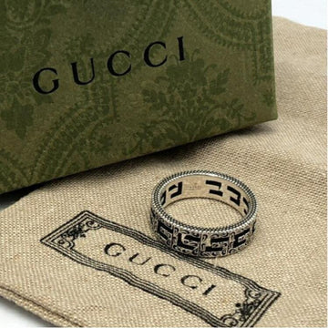 GUCCI Square G Silver Ring 20 Ag925