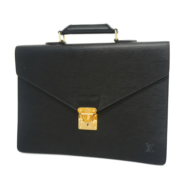 LOUIS VUITTONAuth  Epi Serviette Ambassador M54412 Briefcase Noir