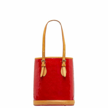 LOUIS VUITTON Monogram Vernis Baguette PM Special Order Tote Bag Rouge Red Patent Leather Women's