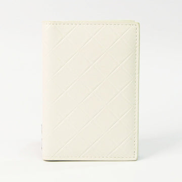 BOTTEGA VENETA Leather Card Case White