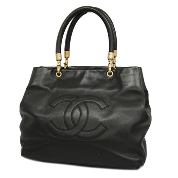 CHANELAuth  Tote Bag Women's Leather Tote Bag Black