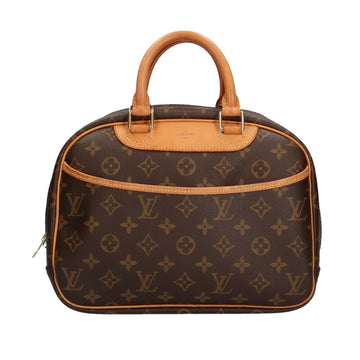 Louis Vuitton Trueville Monogram Handbag Canvas Brown Ladies