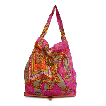 HERMESAuth  Silky Pop L Engraved Women Buffle Skipper Leather Tote Bag Orange