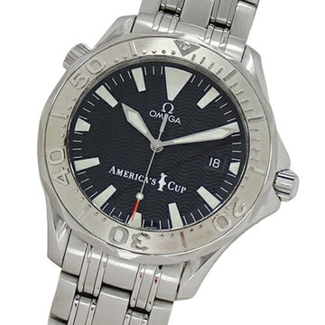 Omega Seamaster Americans Cup 2533.50 Watch Men's Date Automatic AT SS WG 9999 Limited Polished