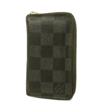 LOUIS VUITTONAuth  Damier Graphite Zippy Coin Purse N63076 Men's