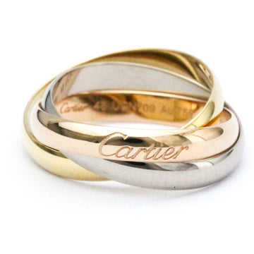 CARTIER Trinity Ring B4086148 Pink Gold [18K],White Gold [18K],Yellow Gold [18K] Fashion No Stone Band Ring Gold