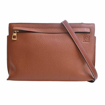 LOEWE leather anagram shoulder bag brown ladies