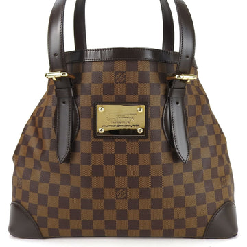 LOUIS VUITTON Shoulder Tote Bag Hampstead MM N51204 Damier Ebene Women's  canvas