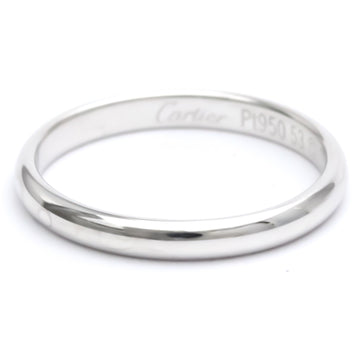 Polished CARTIER 1895 Wedding Band Ring #53 US 6 1/4 Platinum BF552171