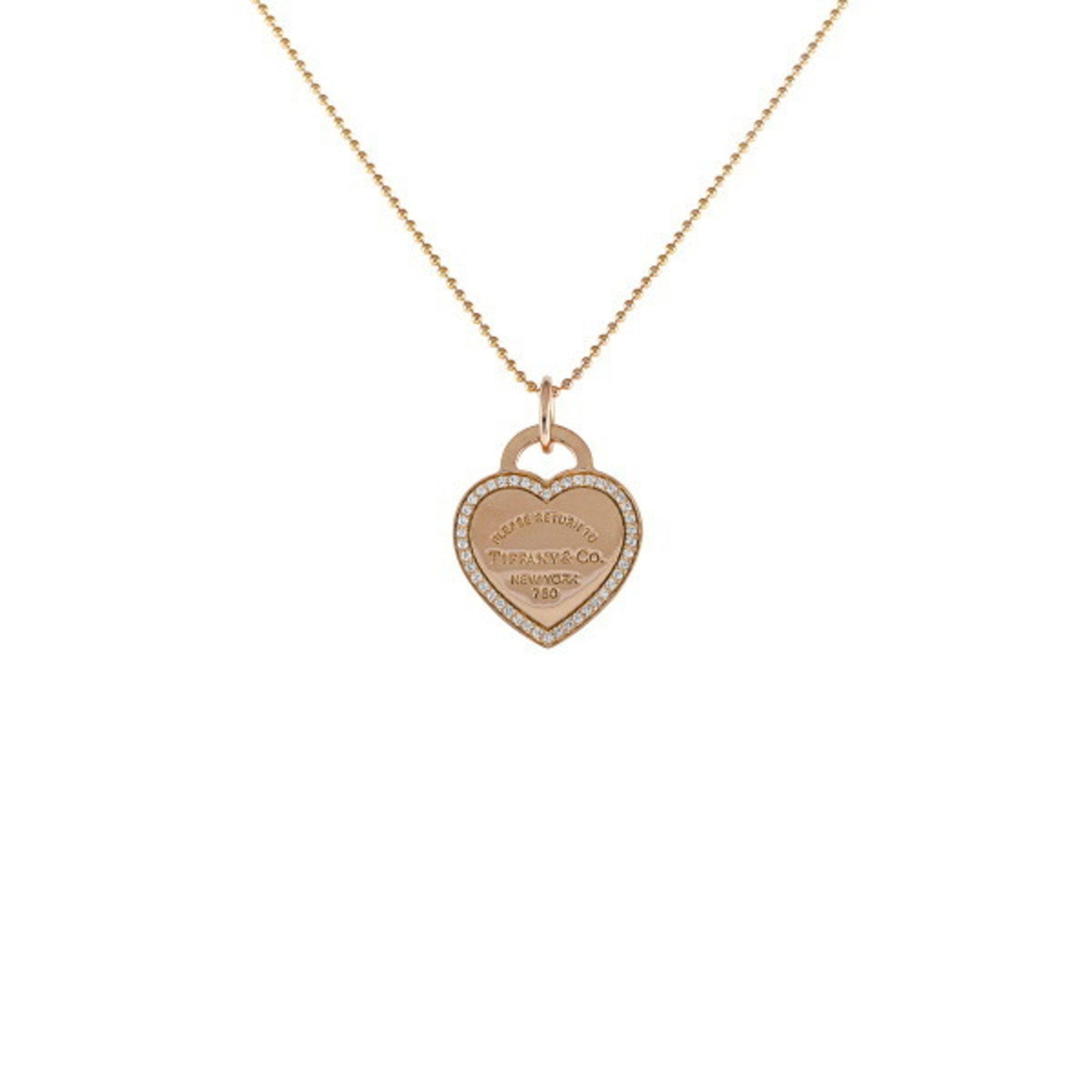 Tiffany gold heart on sale necklace