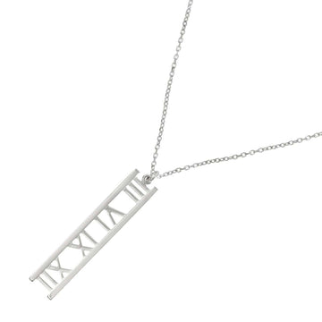 TIFFANY&Co. Atlas Open Bar Necklace 40cm K18 WG White Gold 750