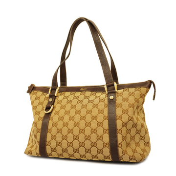 GUCCIAuth  GG Canvas Tote Bag 141470 Women's Beige,Brown