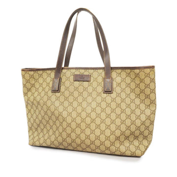 GUCCI tote bag GG Supreme brown beige ladies