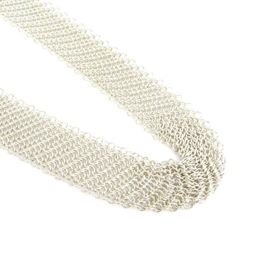 TIFFANY&Co. Necklace Mesh Scarf Silver 925 Women's