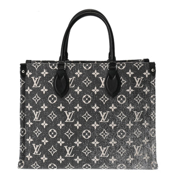 LOUIS VUITTON Monogram Jacquard On the Go MM Blue M46448 Women's Tote Bag