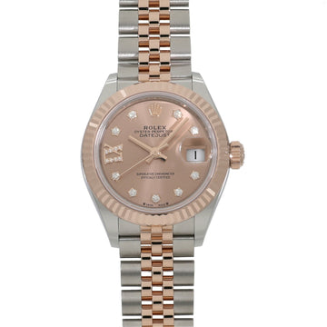 ROLEX Datejust 28 279171G Random Rose Color x 9P Star/IX Diamond Women's Watch