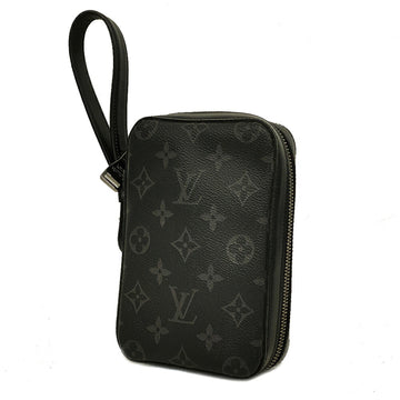 LOUIS VUITTON Clutch Bag Monogram Eclipse Box M61872 Black Men's