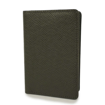 LOUIS VUITTONAuth  Taiga Pocket Organizer M30537 Card Case Ardoise