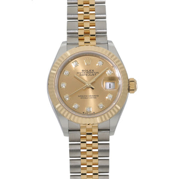 ROLEX Lady Datejust 28 279173G Random Champagne x 10P Diamond Ladies Watch