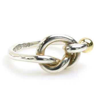 TIFFANY&Co. Ring Love Knot Silver 925/K18 x Gold Women's No. 7