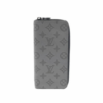 LOUIS VUITTON Monogram Shadow Zippy Vertical Gris M81384 Men's Calf Long Wallet