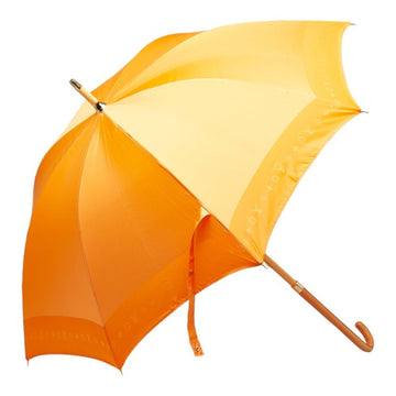 LOUIS VUITTON Monogram Parapluy Arc en Ciel Long Umbrella Parasol Orange Polyester Leather Women's