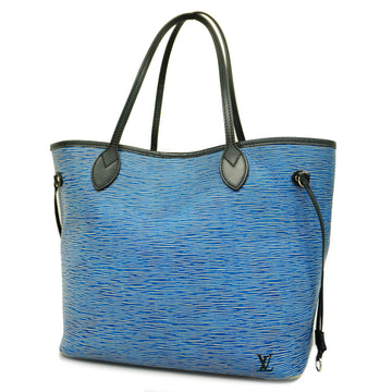LOUIS VUITTONAuth  Epi Denim Neverfull MM M51053 Shoulder Bag,Tote Bag Blue