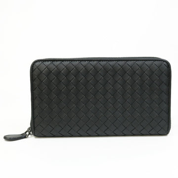 BOTTEGAVENETA Bottega Veneta long wallet intrecciato leather black ladies men's