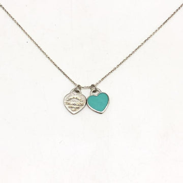 TIFFANY＆CO. Mini Double Heart Return Toe Necklace  Silver 925