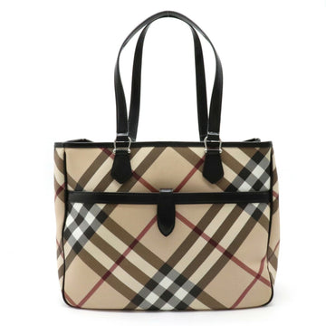 Burberry Nova check plaid tote bag shoulder Thoth PVC leather black beige red