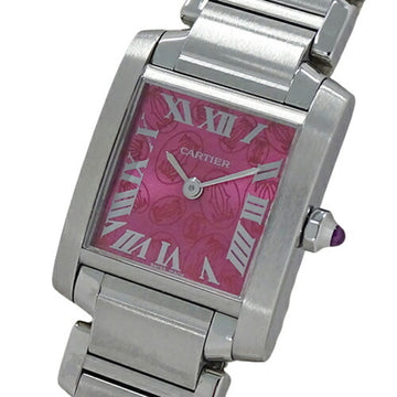 Cartier Watch Ladies Tank Francaise SM 2006 Limited Quartz Stainless SS W51030Q3 Polished