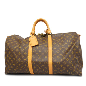 LOUIS VUITTONAuth  Monogram Keepall Bandouliere 55 M41414 Boston Bag