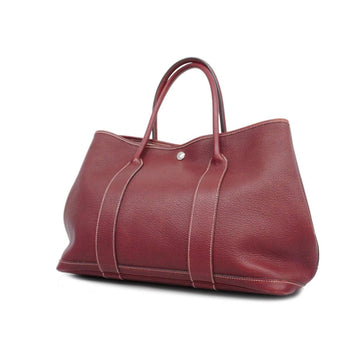 HERMES Tote Bag Garden PM K Stamp Negonda Rouge Ash Ladies