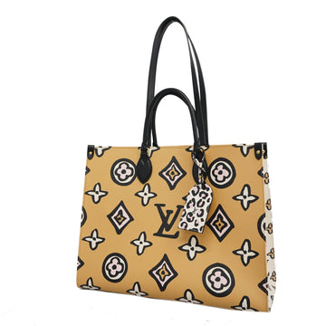 Louis Vuitton On The Go GM Arizona Beige M45814 Women's Handbag,Tote Bag