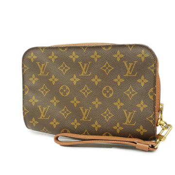 LOUIS VUITTON Clutch Bag Monogram Orsay M51790 Brown Ladies