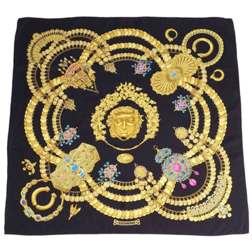 HERMES Scarf Muffler Carre 90 KOSMIMA Space Silk 100% Women's Multicolor