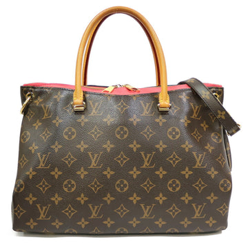 Louis Vuitton Handbag Monogram Shoulder Bag Palas M41147 Brown Women's Men's