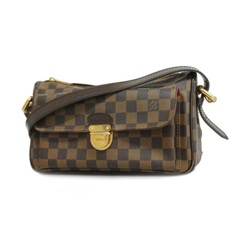 LOUIS VUITTON Shoulder Bag Damier Ravello GM N60006 Ebene Ladies