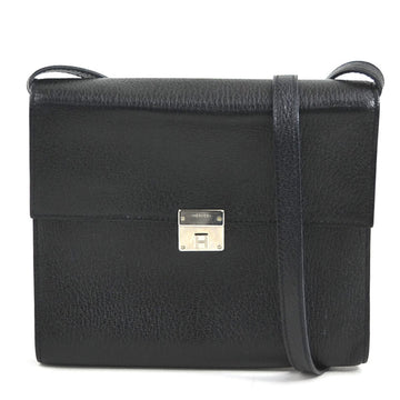 HERMES Shoulder Wallet Click 16 Chevre Misor Black Unisex