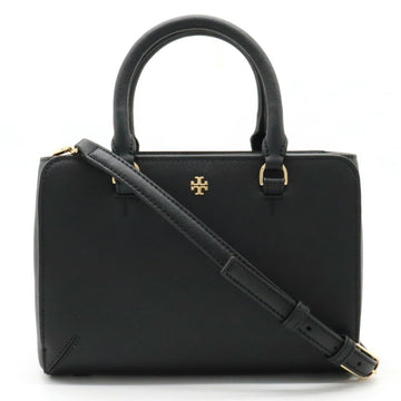 TORY BURCH Handbag Shoulder Bag Leather Black